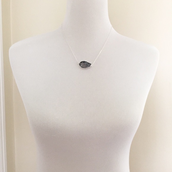 ❗️LAST❗️Silver Druzy Geode Crystal Necklace - Picture 8 of 8